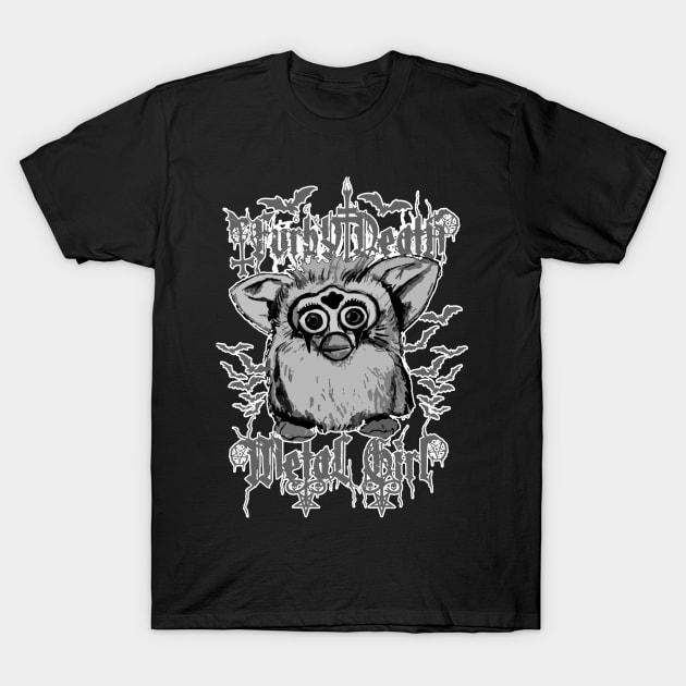 Furby metal T-Shirt by sevencrow